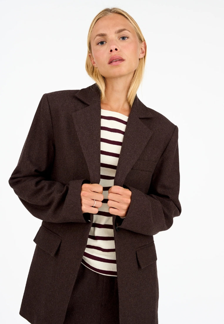 Andrea Weekend blazer - Dark Brown