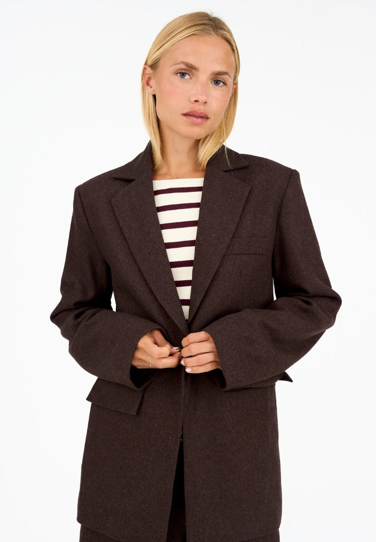 Andrea Weekend blazer - Dark Brown