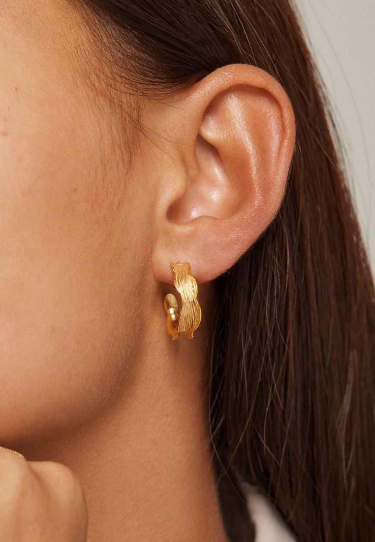Ane small hoops ørering - Gold