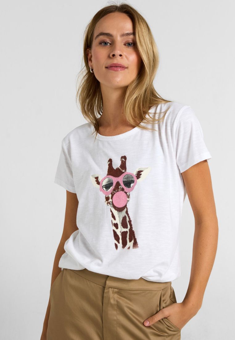 Animal t-shirt - Brown/Rose