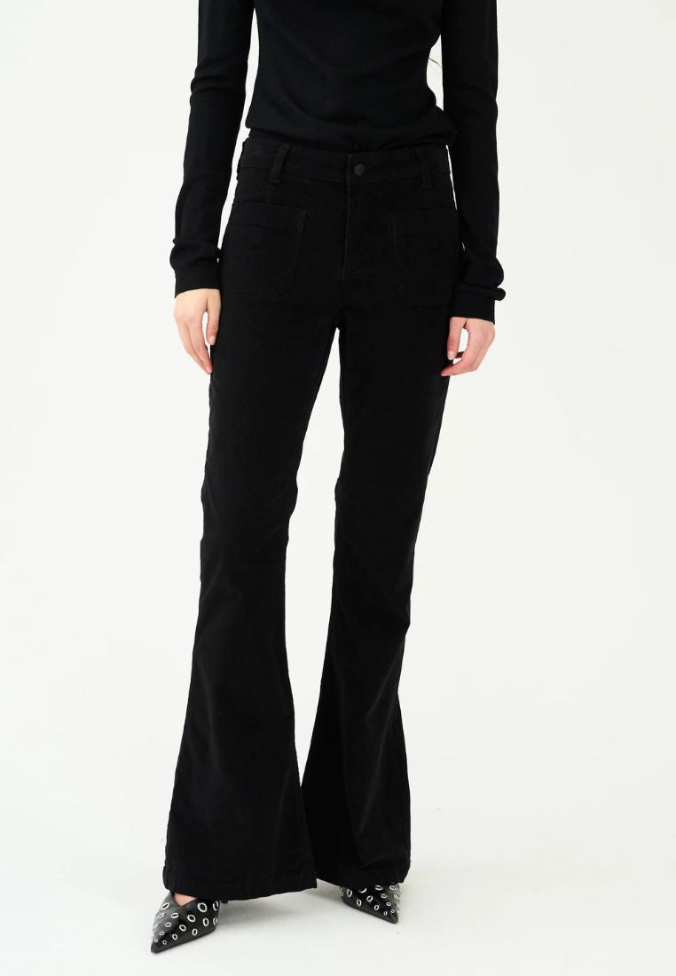Ann Charlotte Baby Cord jeans - Black