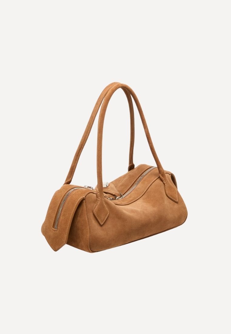 Anna taske - Suede Rose Gold