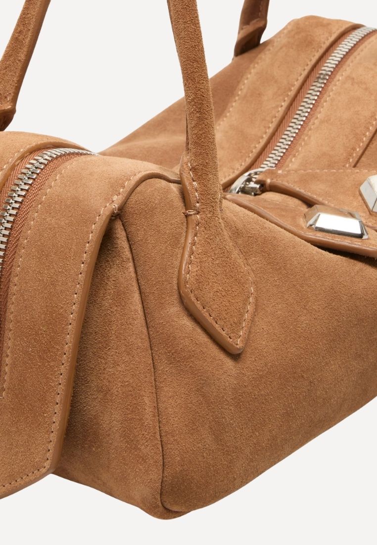 Anna taske - Suede Rose Gold