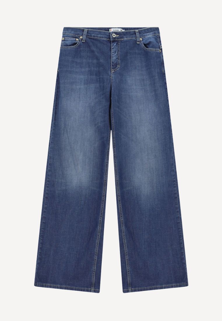 Anne Oslo zip jeans - Blu Denim