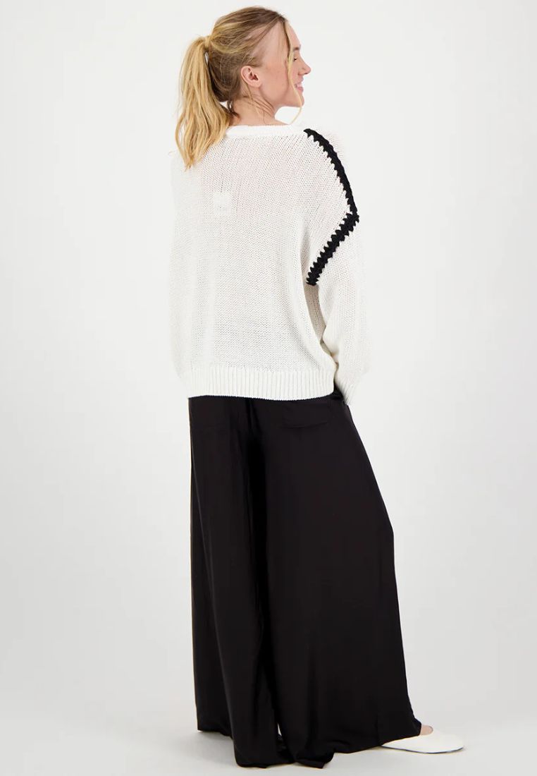 Annie Wide bukser - Black