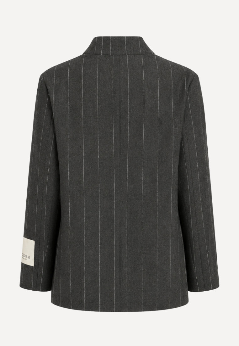 Aria blazer - Wide Stripe Grey