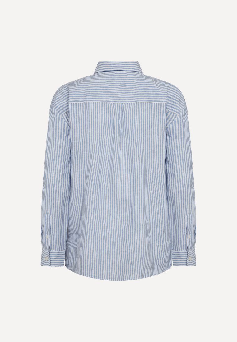 BS Marietta skjorte - Light Blue/White