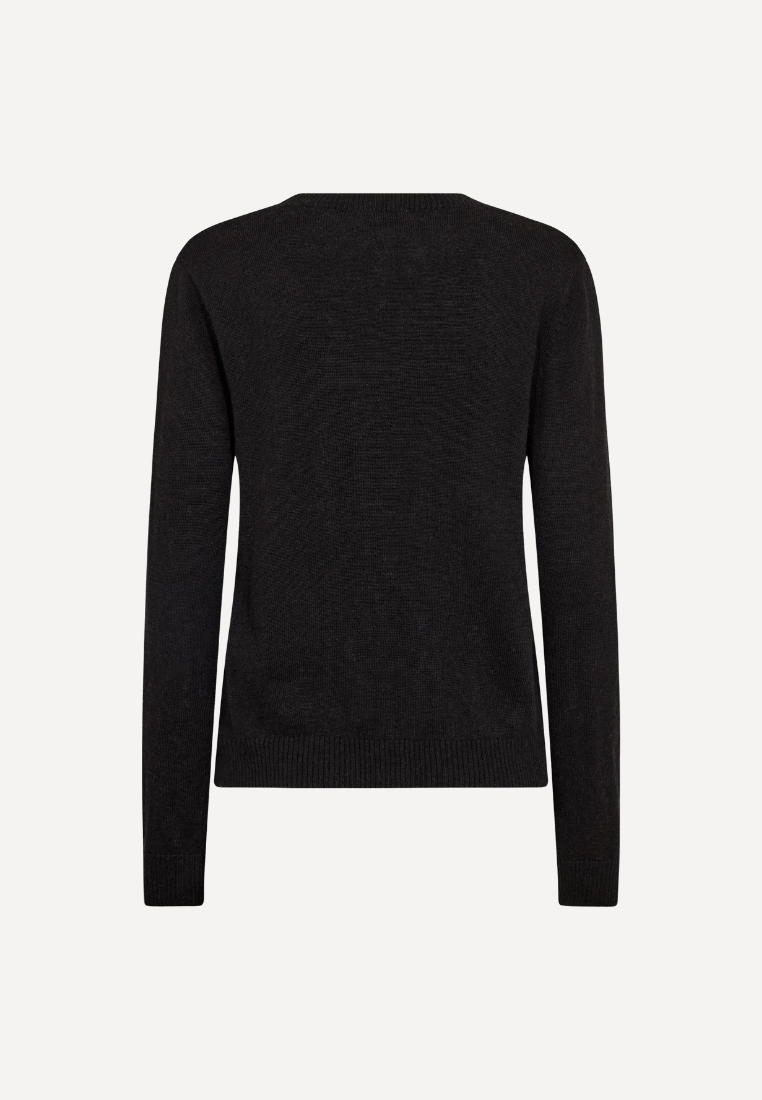 BS Brunhild striktrøje - Black