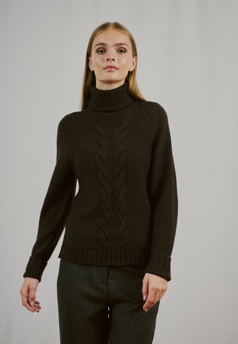 BS Juliana striktrøje - Dark Brown