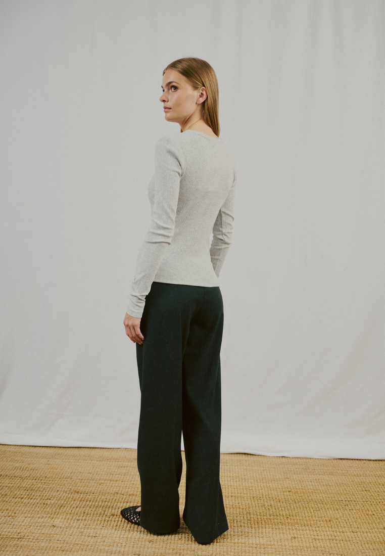 BS Margrethe langærmet t-shirt - Light Grey