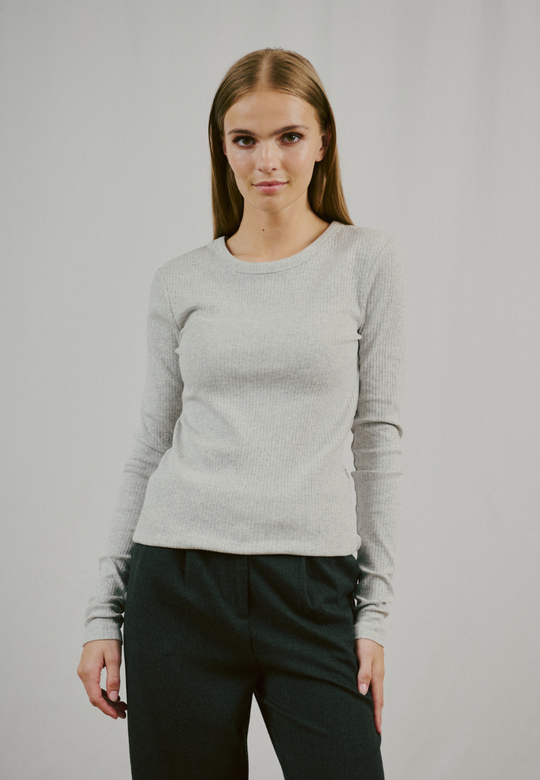 BS Margrethe langærmet t-shirt - Light Grey