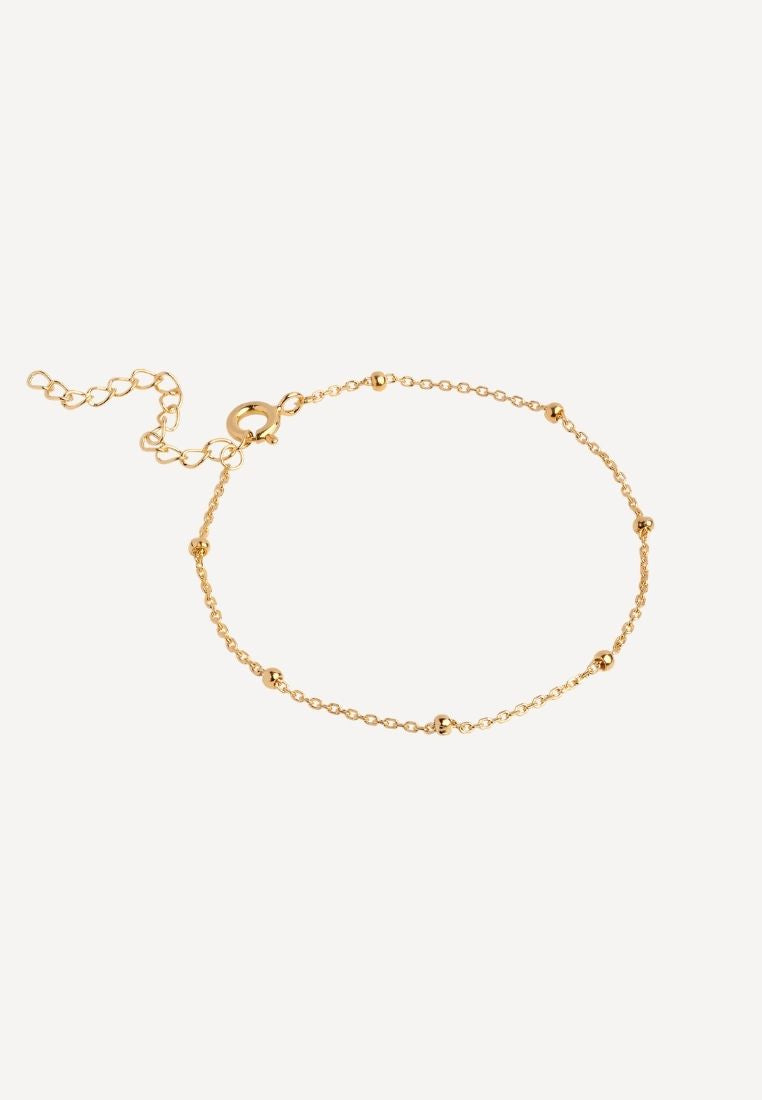 Beaded Chain armbånd - Gold