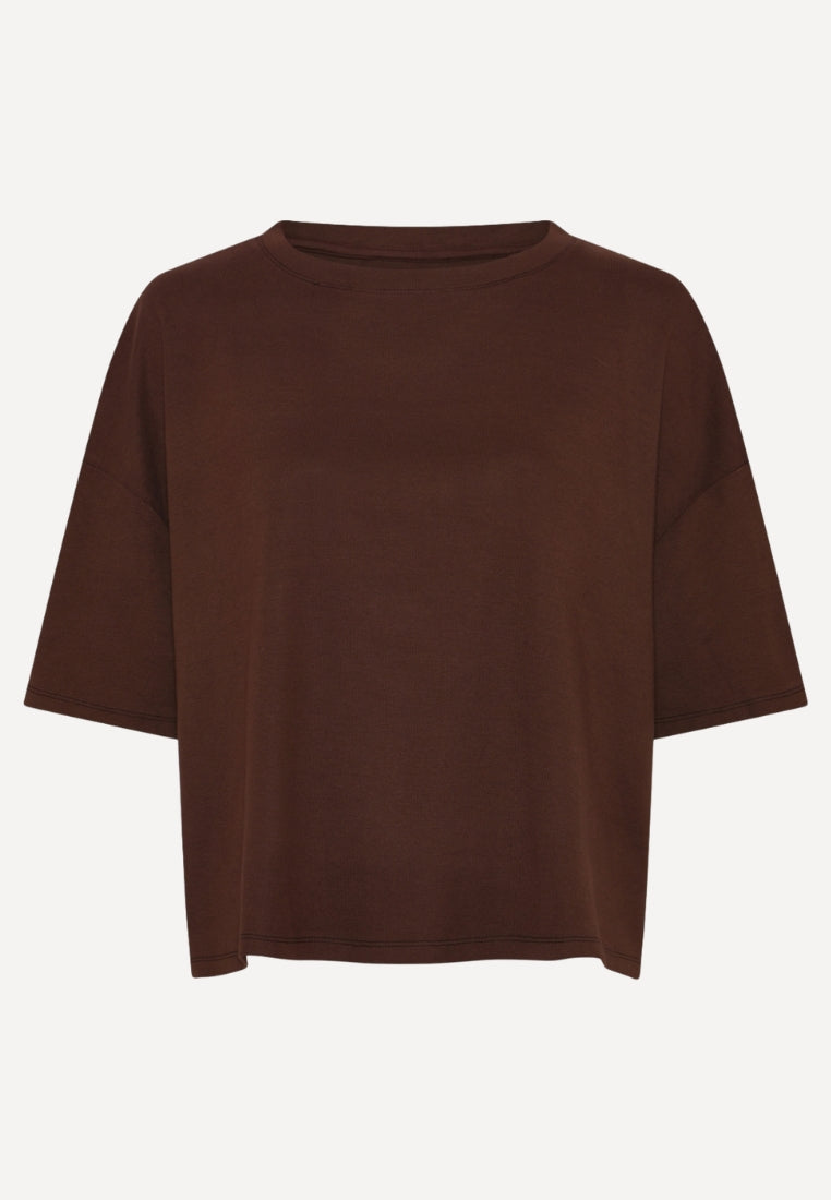 Boxy t-shirt - Dark Brown