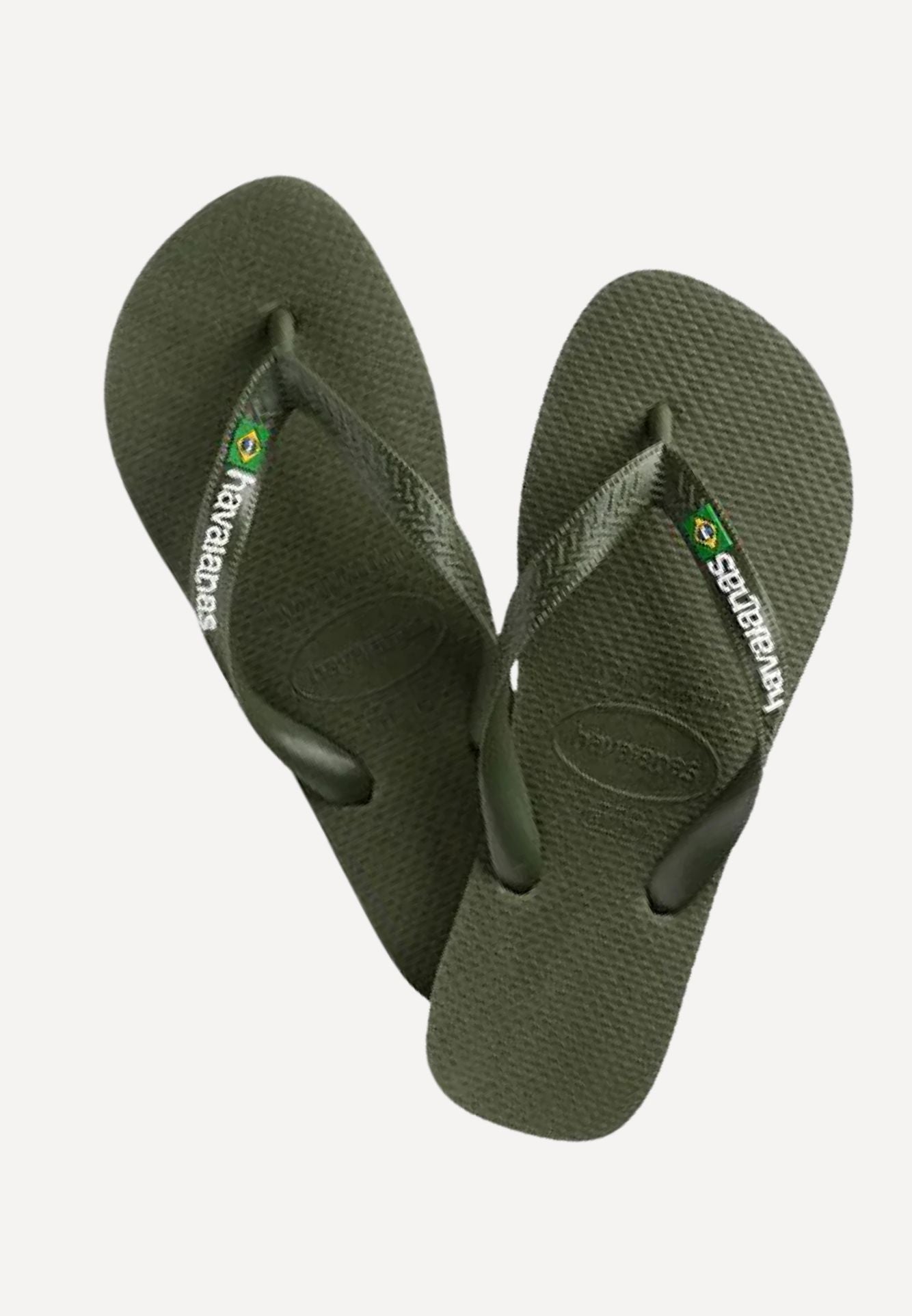 Brasil Logo sandal - Green Olive