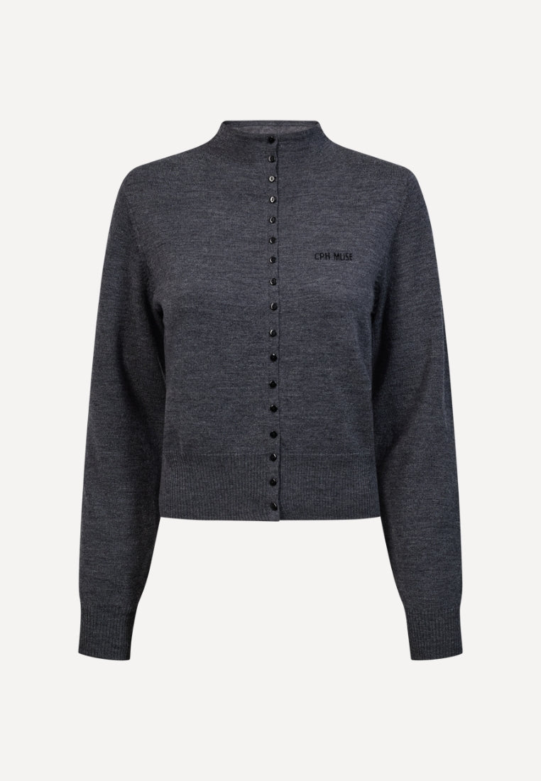 CMKenna cardigan - Gray Pinstripe