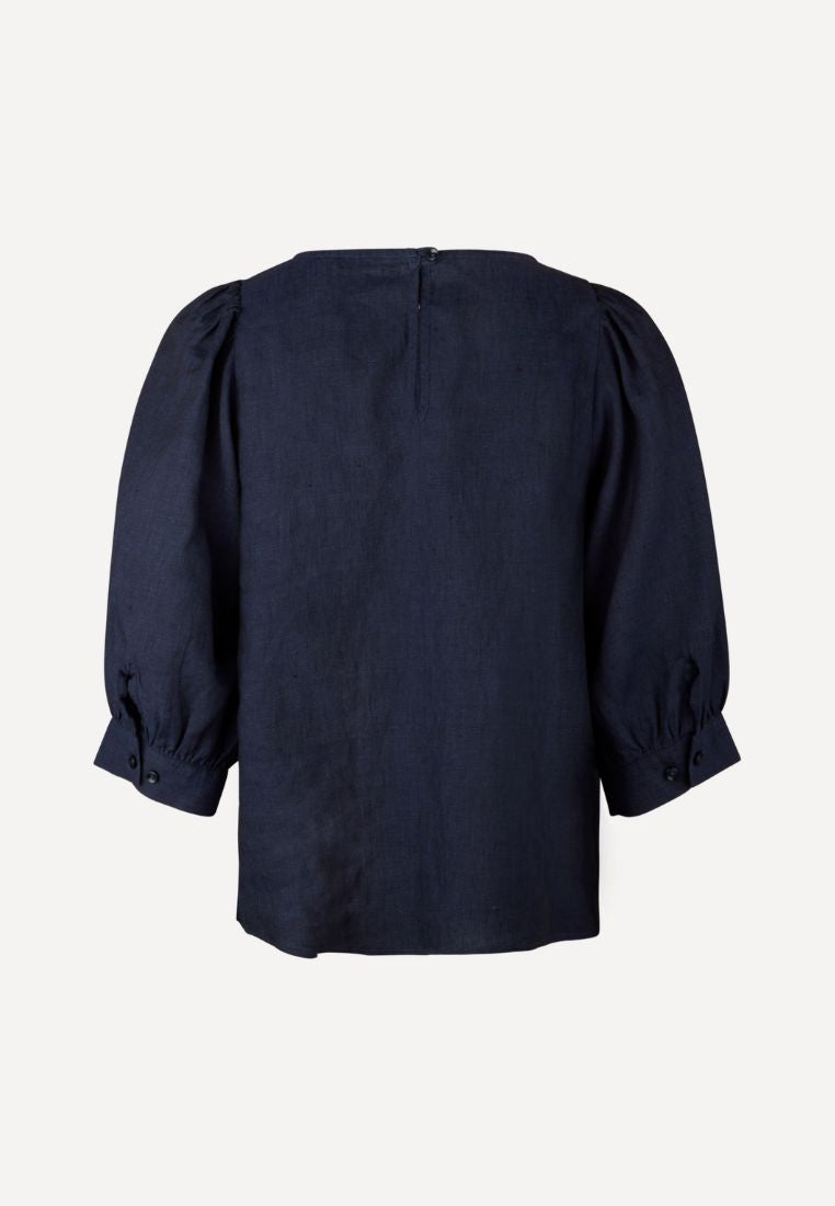 Carmen bluse - Navy