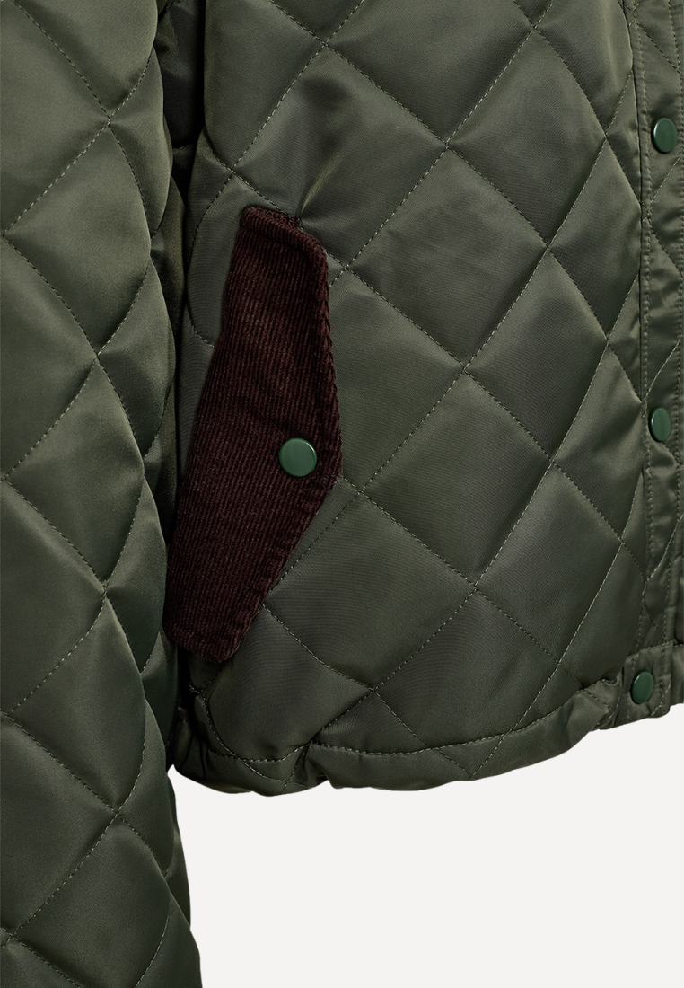 Clara Quilt jakke - Deep Army Green