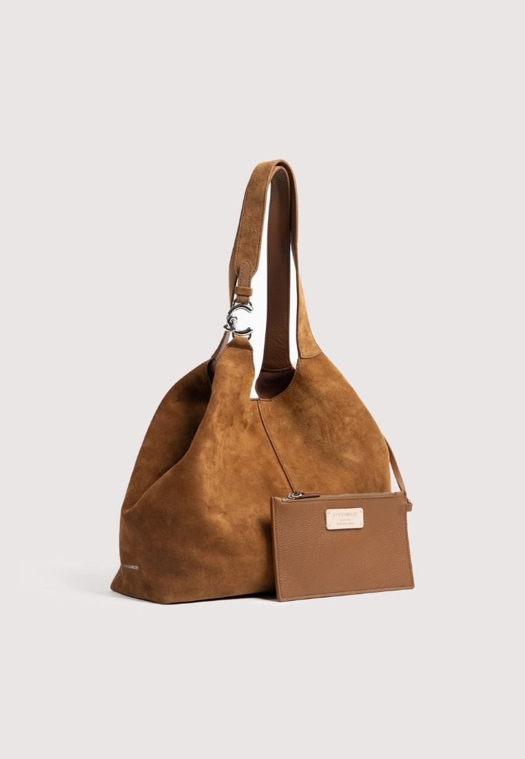 C-Easy Large taske - Cognac Suede