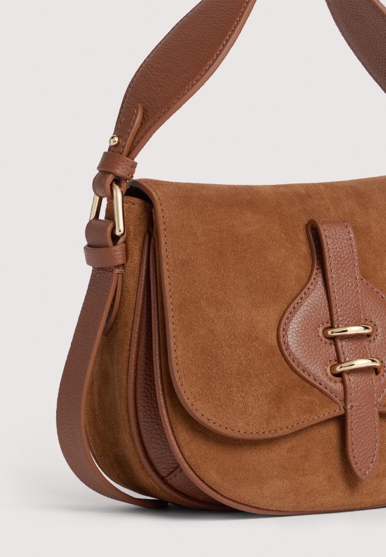 Mavery Small taske - Cognac Suede