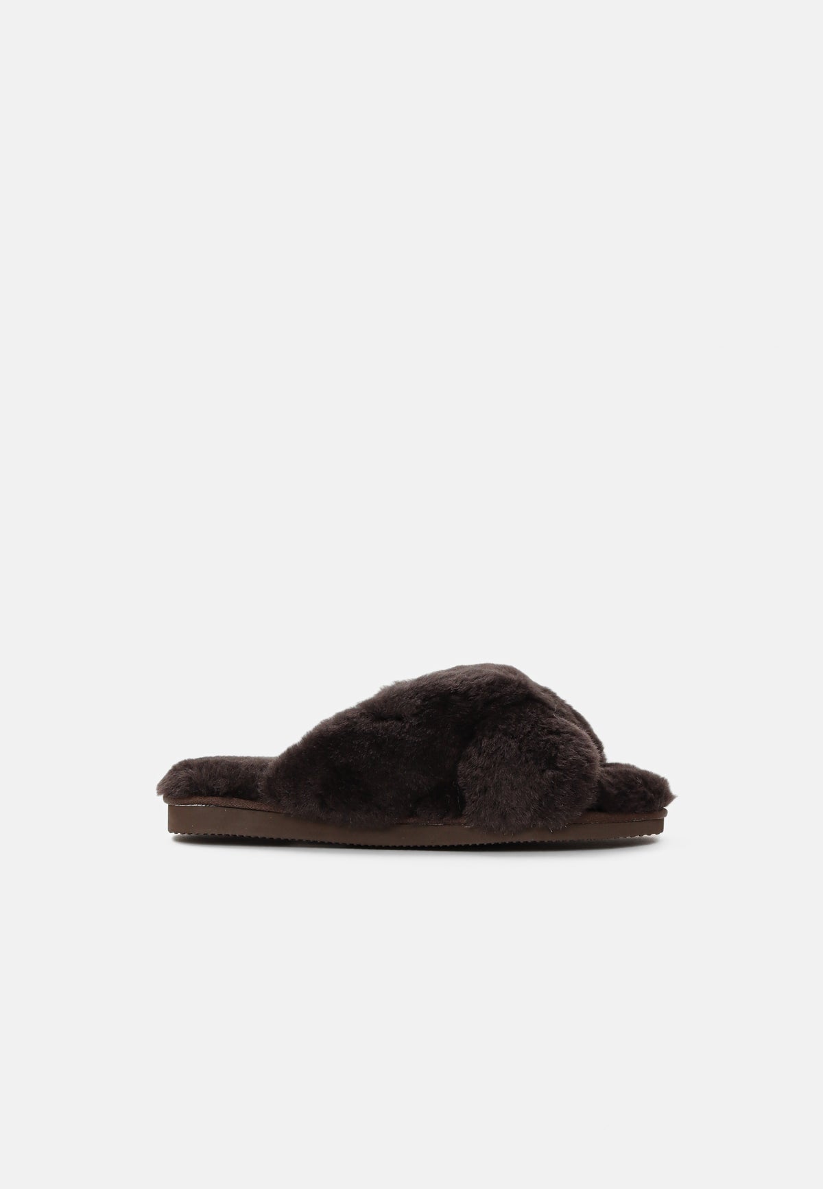 Crossover slipper - Coffee