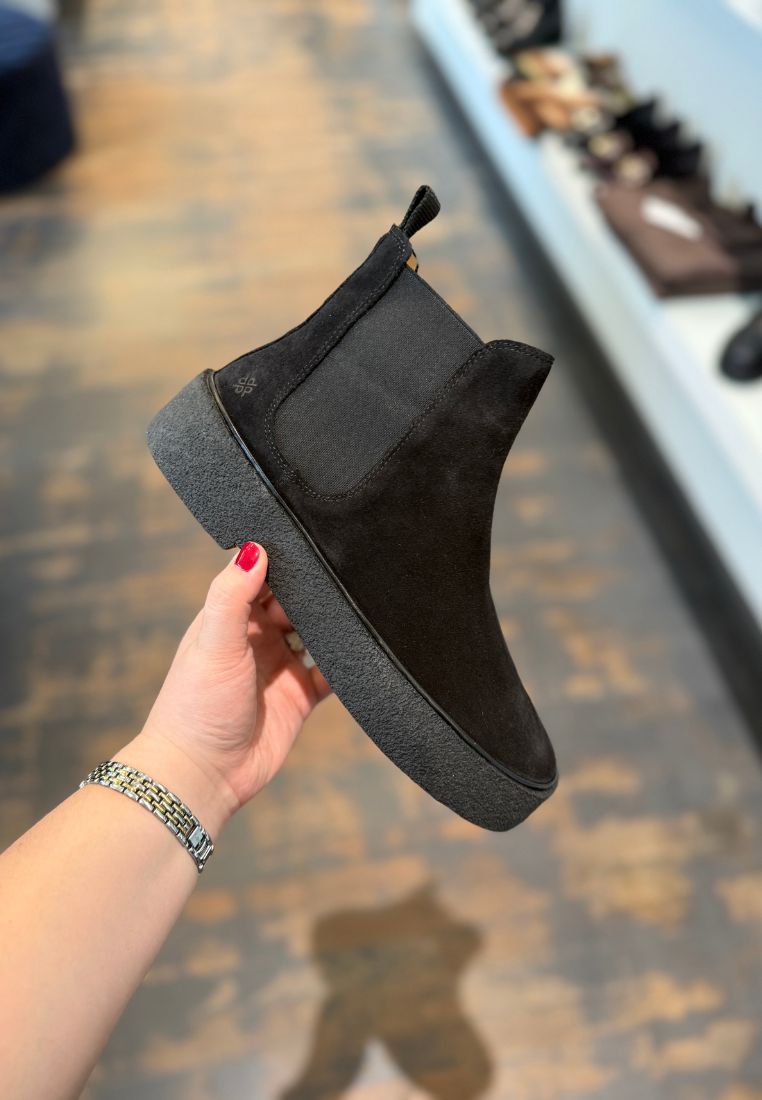 ORG. 75 støvle - Black Suede