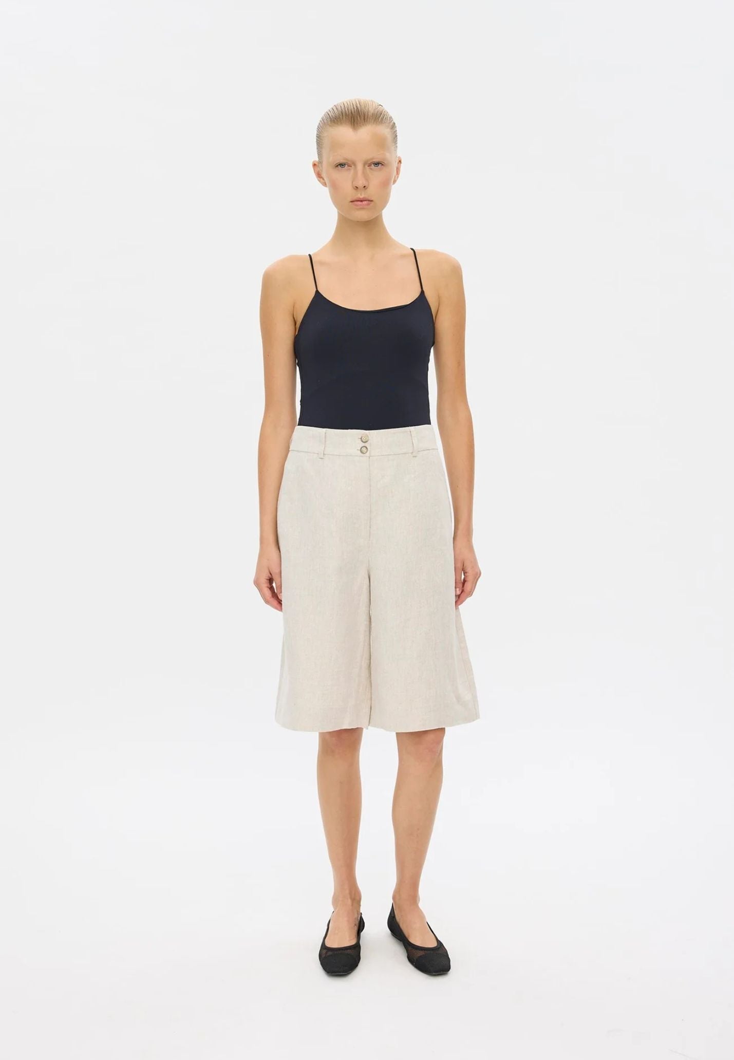 LauraFV long shorts - Crystal Linen