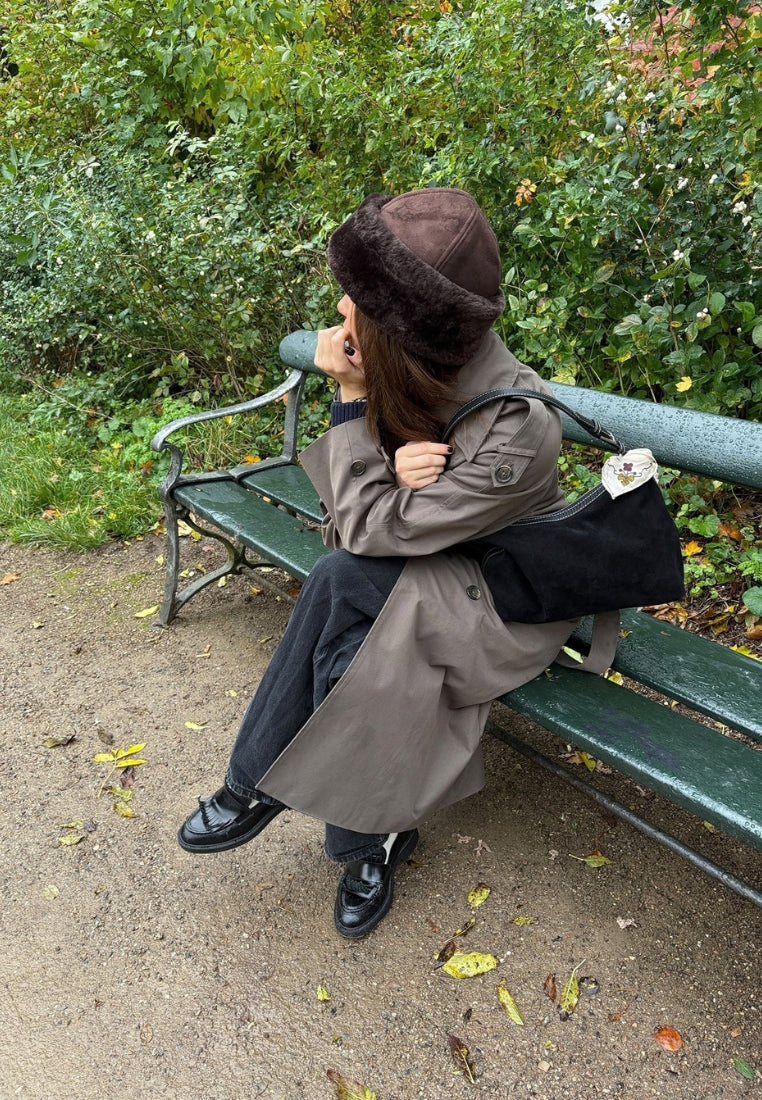 Dora Shearling hat - Chocolate Torte