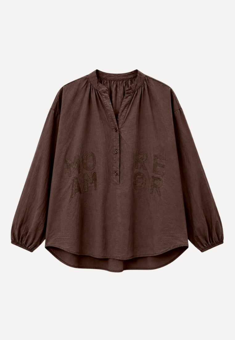 Eline bluse - Chocolate