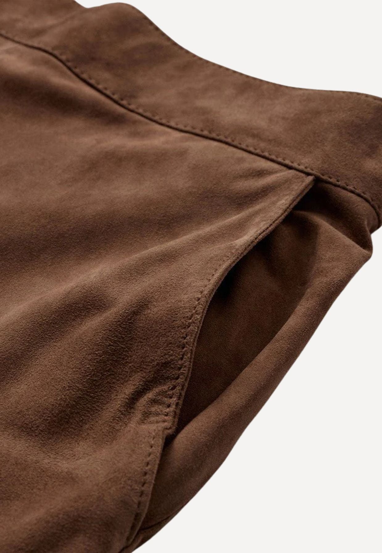 EllaDEP Loose Suede Balloon bukser - Wood