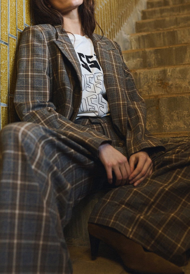 ElliGO blazer - Brown Checks