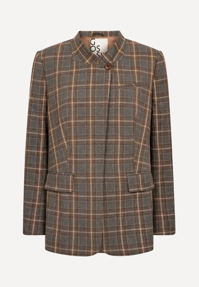 ElliGO blazer - Brown Checks