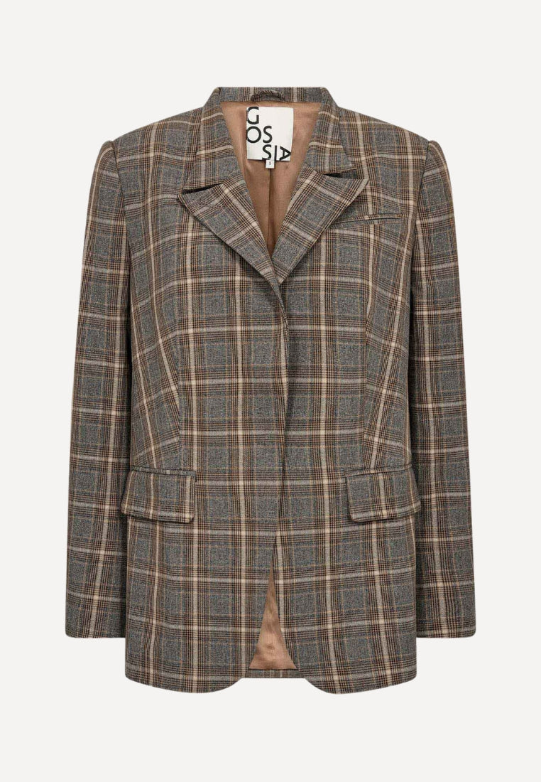 ElliGO blazer - Brown Checks