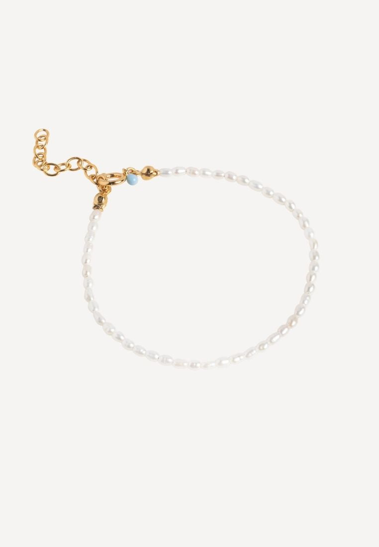 Erna armbånd - Gold Pearl