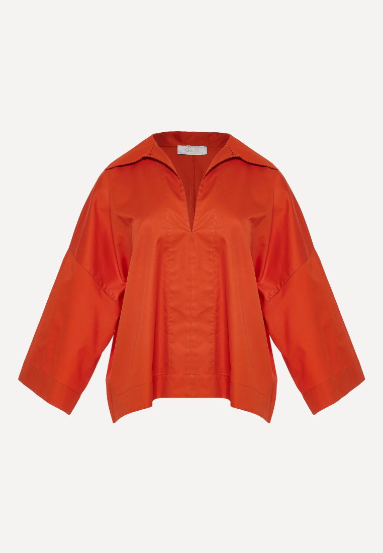 Fable bluse - Dark Orange