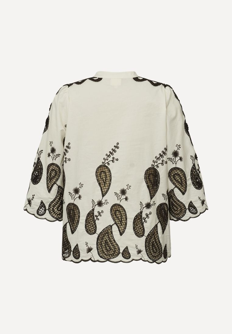 MiraaGO bluse - Creme Brown