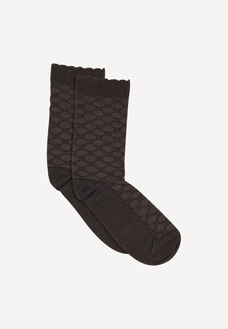 Grace strømper - Dark Brown