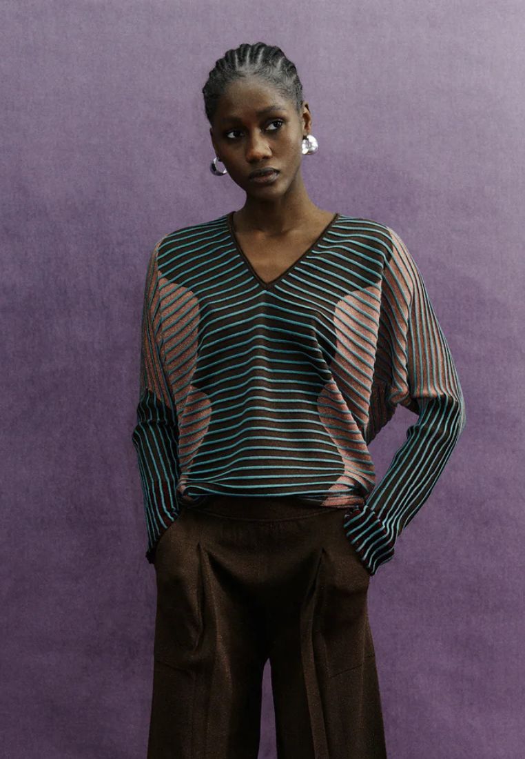 H5WG01 sweater - Blue Boheme