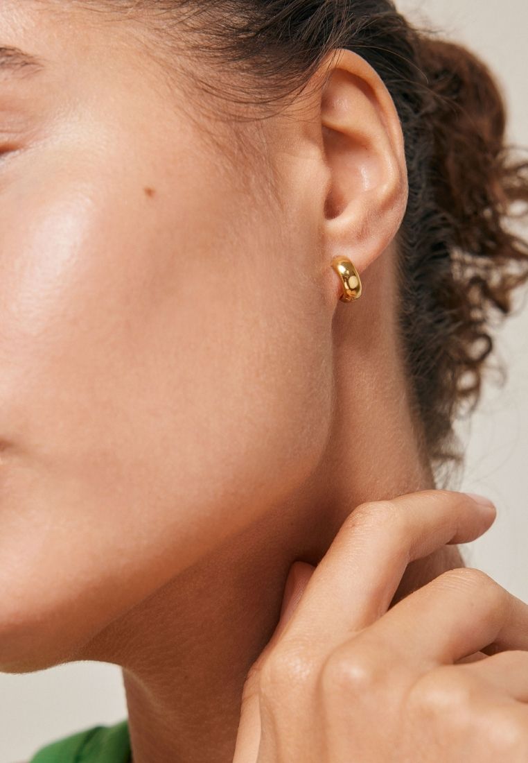 Hoops wide 11 ørering - Gold