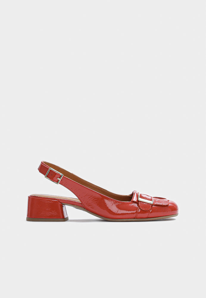 Lillia slingback - Naplak Red