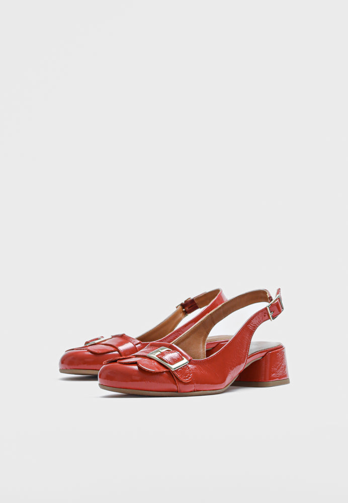 Lillia slingback - Naplak Red