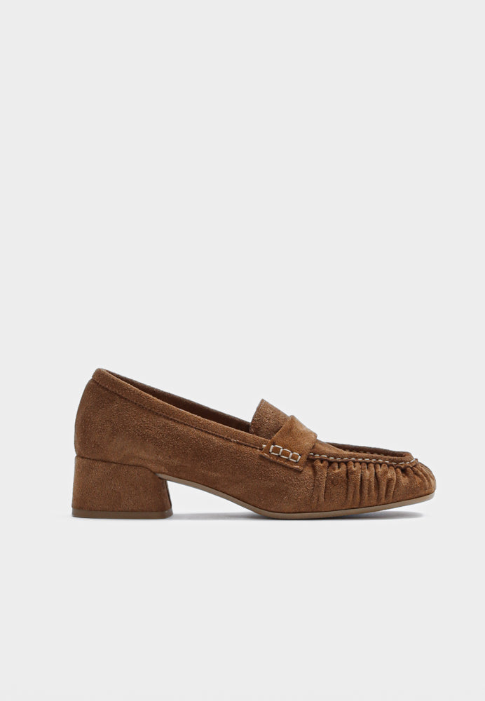 Sarah pump - Suede Cognac