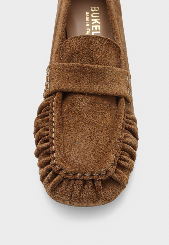 Sarah pump - Suede Cognac
