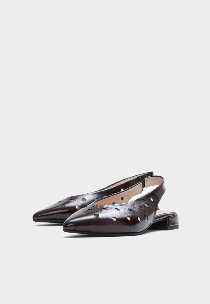 Cara 2307 slingback - Naplak Choco