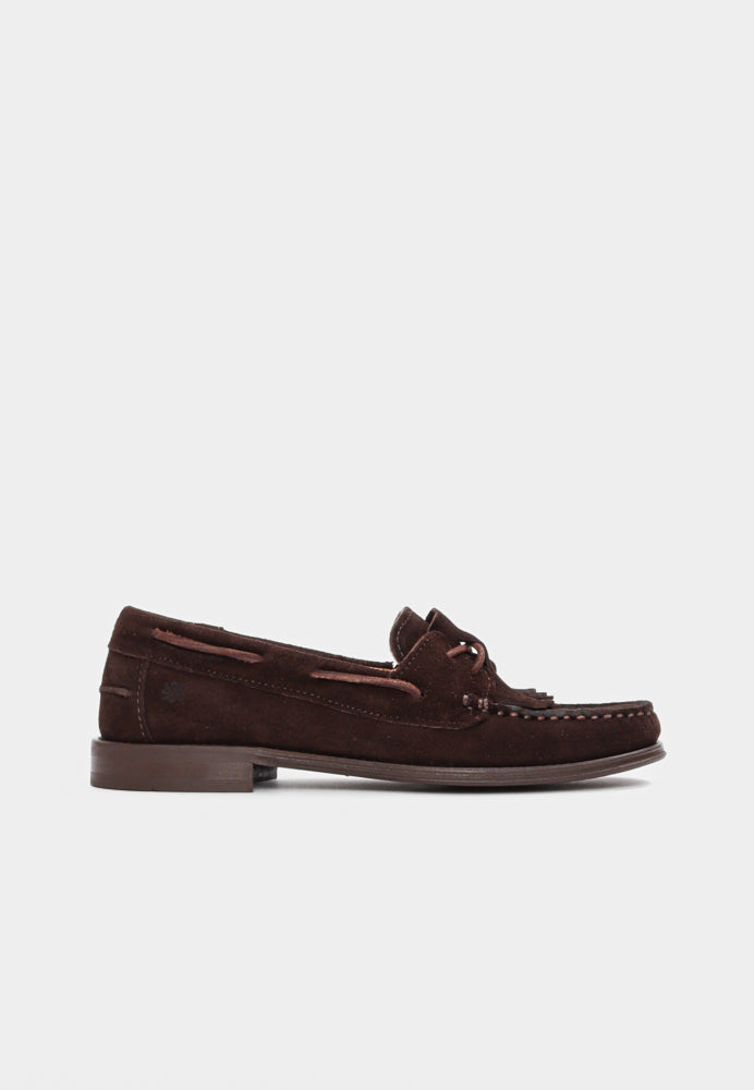 The Louise loafer - Dark Brown Suede