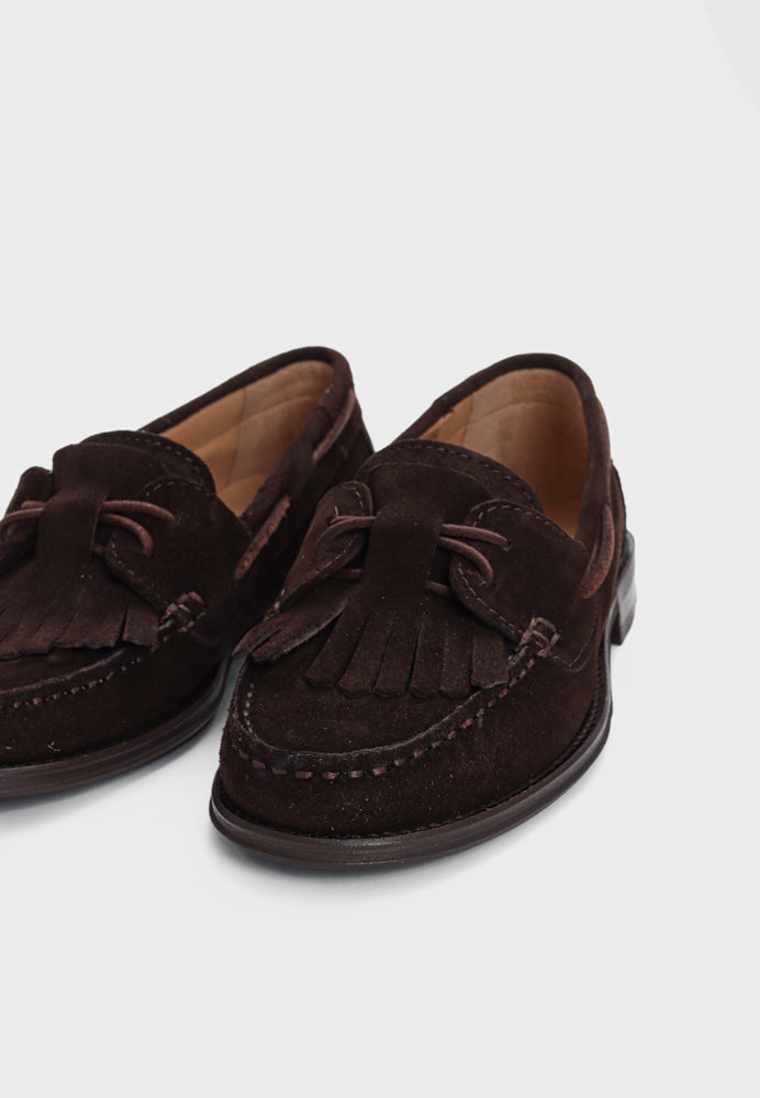 The Louise loafer - Dark Brown Suede