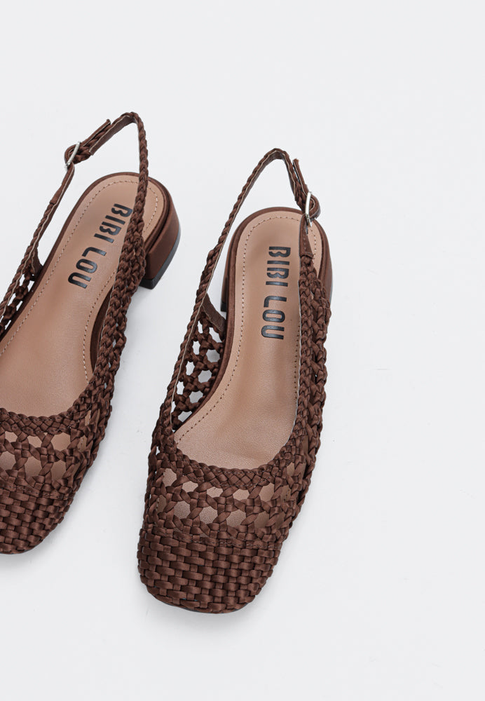 701 slingback - Marron