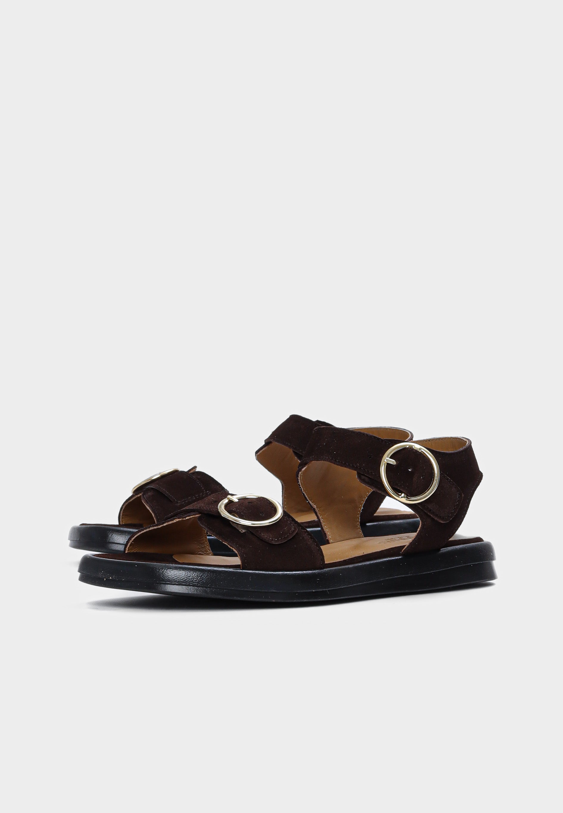 5746-102 sandal - Dark Brown Suede