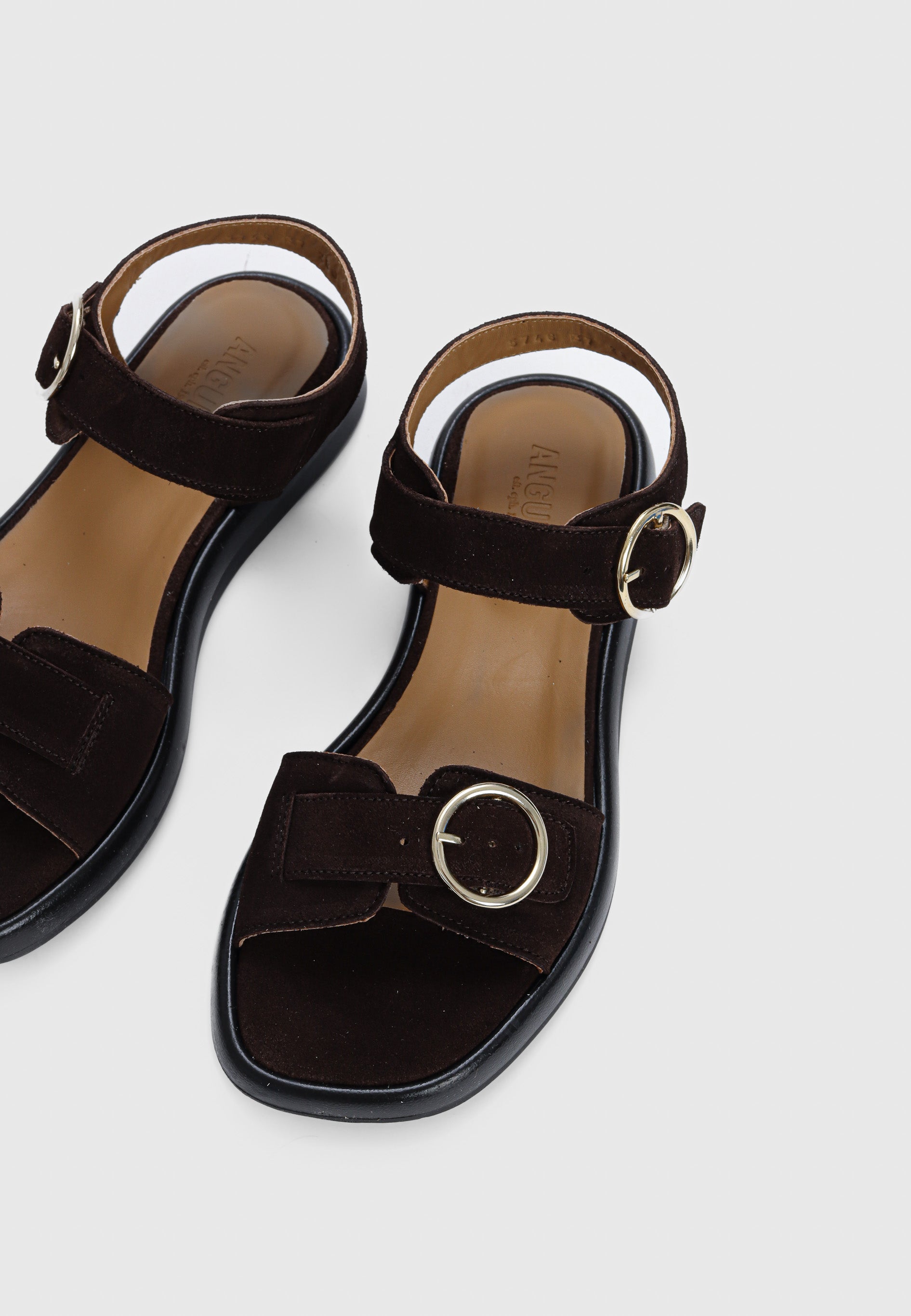 5746-102 sandal - Dark Brown Suede