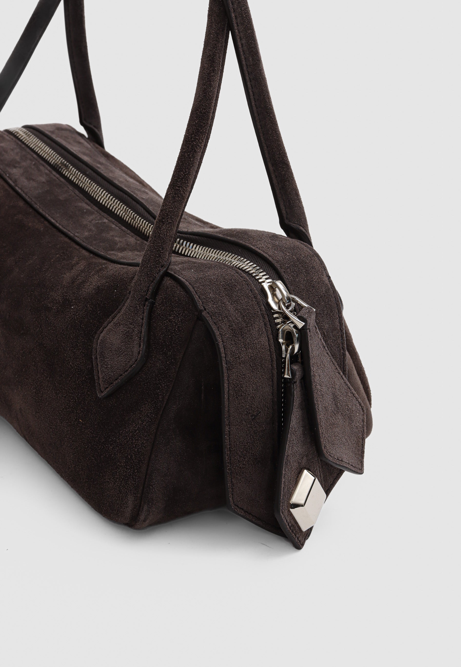 Anna taske - Suede Dark Brown