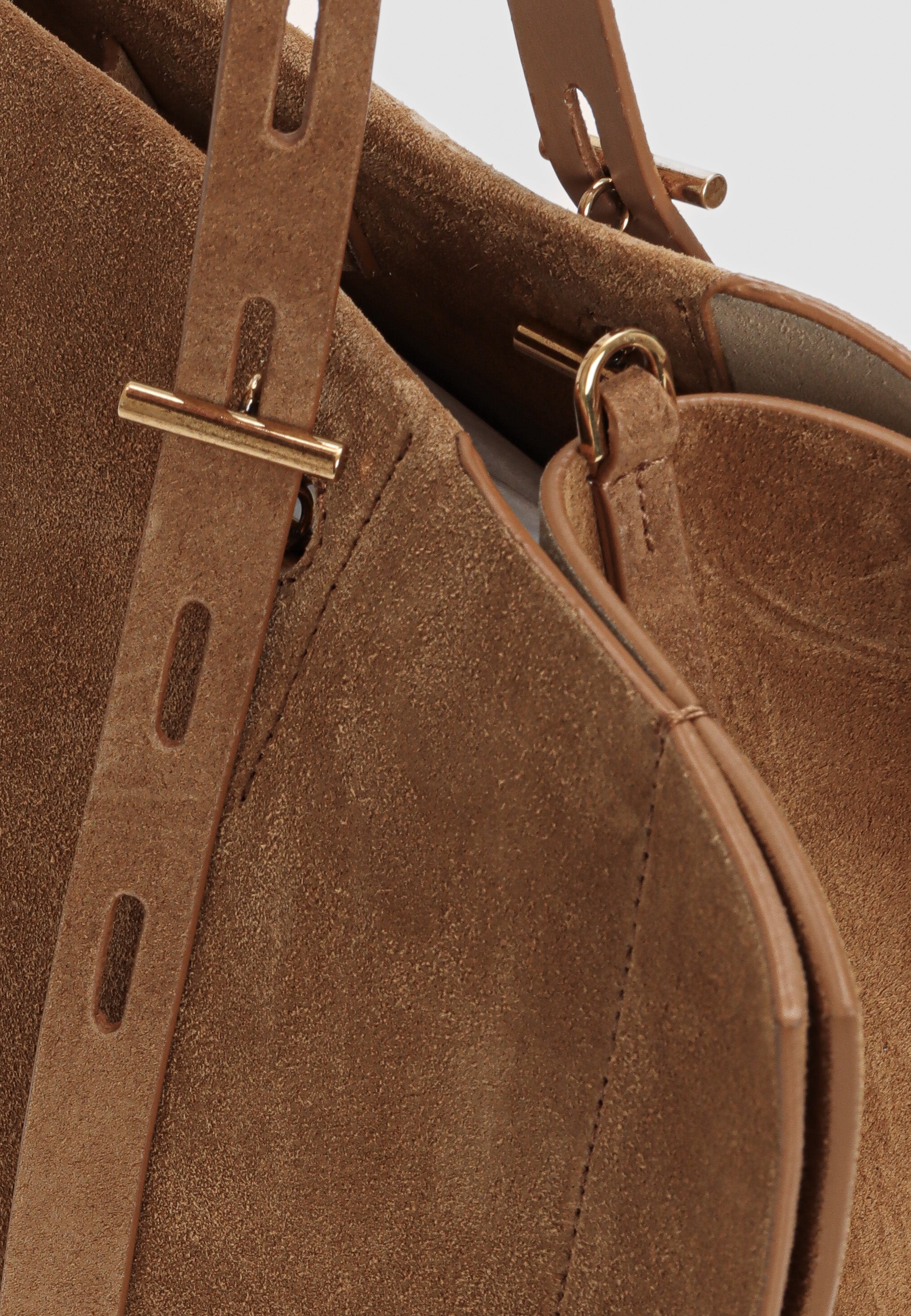 Paula taske - Suede Rose Gold